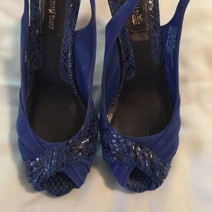 WHBM Blue Suede Shoes